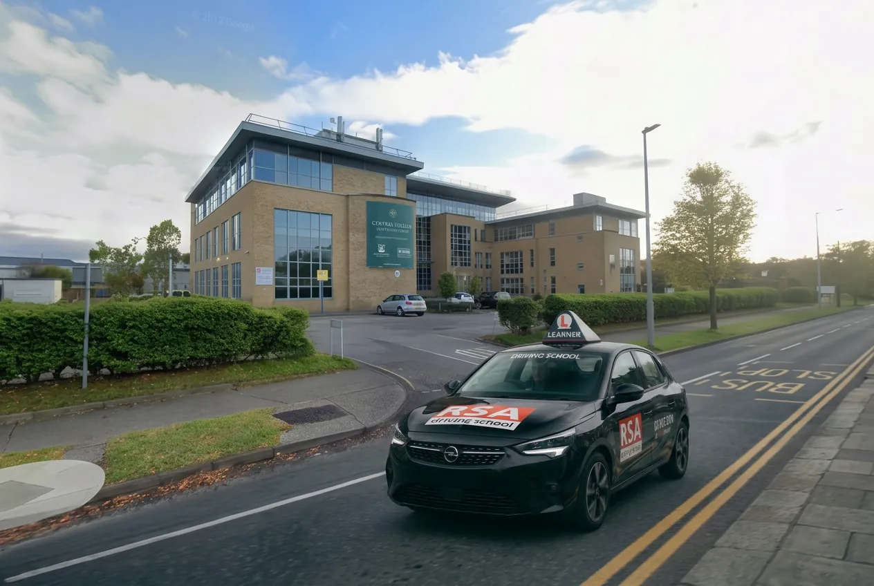 An RSA learner car on a Tallaght street